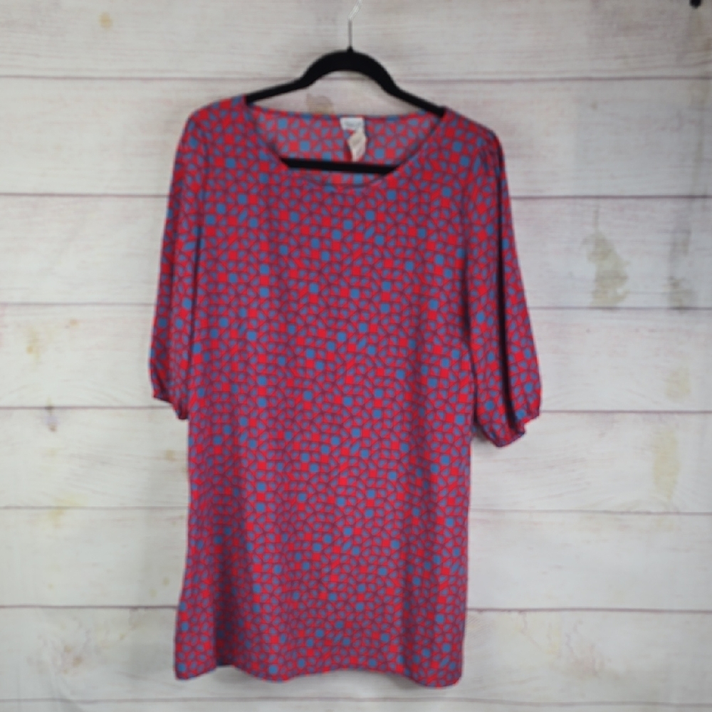 Charming Charlie Red/Blue Dress Size Large